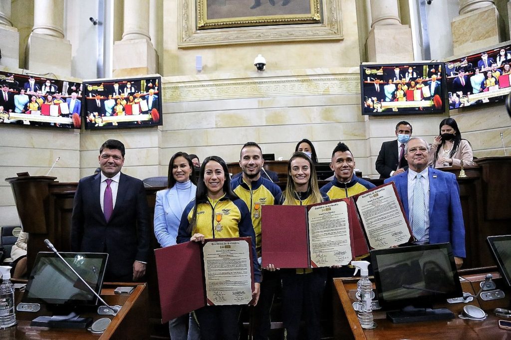 Máxima condecoración para Medallistas olímpicos de Colombia en Tokio 2020